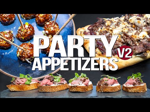 THE ULTIMATE PARTY APPETIZERS (V2) | SAM THE COOKING GUY