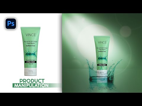 Vince Facewash Product Manipulation in Photoshop | Product advertising design