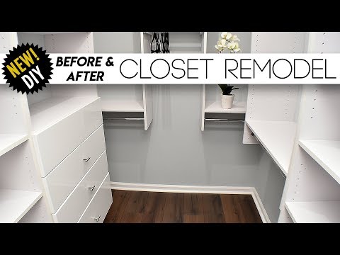 Small CLOSET Remodel ( Surprising The Parents With A New Closet )