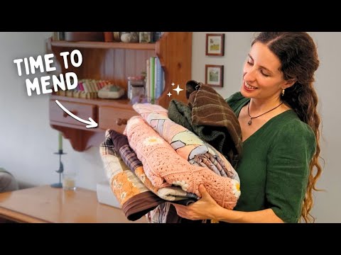 🪡 Mending Our Stuff So We Can Use Them Again 🧵 Cozy Sewing Week