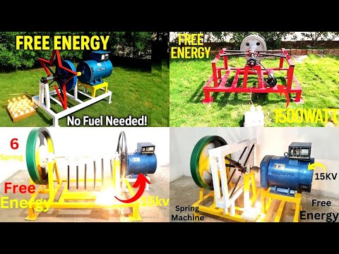 15KW Free Energy Generator DIY Flywheel Spring Machine for 220V Electricity– No Fuel Needed