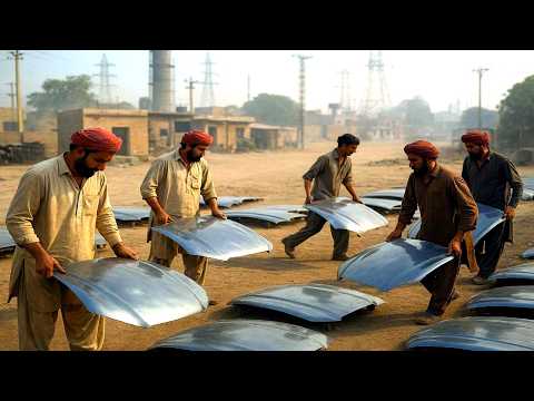 Pakistan Workshop with Amazing Simple Technique - Making Car Panels Manually - @LowCostSkills