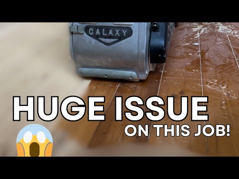 HUGE ISSUE on this job 😱 | Timber floor restoration | Full Floor Sanding Job