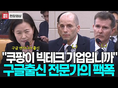 "이래놓고도 쿠팡이 빅테크 기업입니까?" 구글 출신 이해민 의원의 팩트폭격 #이해민 #쿠팡