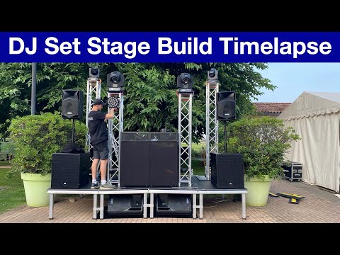 DJ Set Stage Build Timelapse + Final Show
