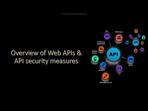 Overview of Web APIs and API security