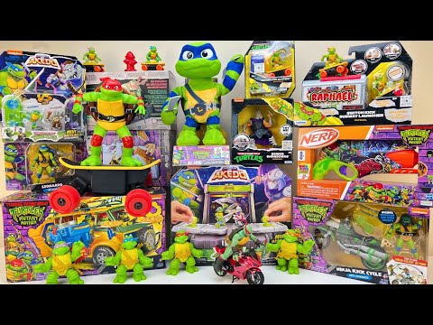Teenage Mutant Ninja Turtles Toys Unboxing Review | Subway Skateboard Launcher | TMNT Nerf Blaster