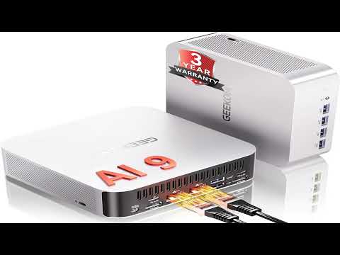 Best Deal: GEEKOM A9 Max AI Mini PC | AMD Ryzen AI 9 HX 370 (80 Tops), Copilot+ PC, Radeon 890M