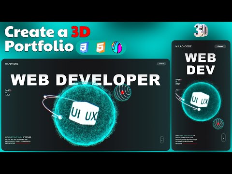 🚀 Create a Stunning 3D Portfolio Website with HTML, CSS & Spline 🌐✨