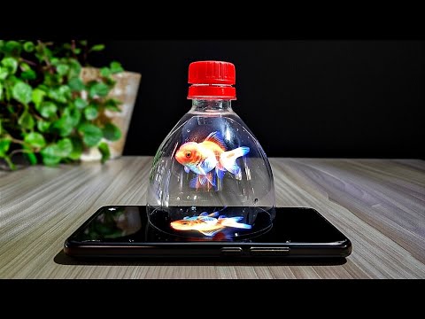 DIY Amazing 3D HOLOGRAM PROJECTOR from Plastic Bottle | Build & Sell Online!