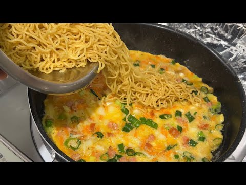 Just one pack of noodles and three eggs! Delicious and nutritious recipe