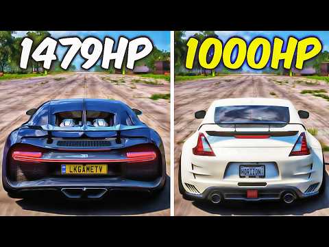 FH5 DRAG RACE SHOWDOWN! BUGATTI CHIRON vs NISSAN 370Z NISMO 🔥