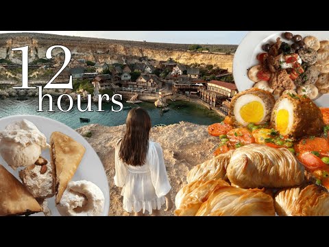 Eating only Maltese Food in MALTA for 12 Hours 🌞