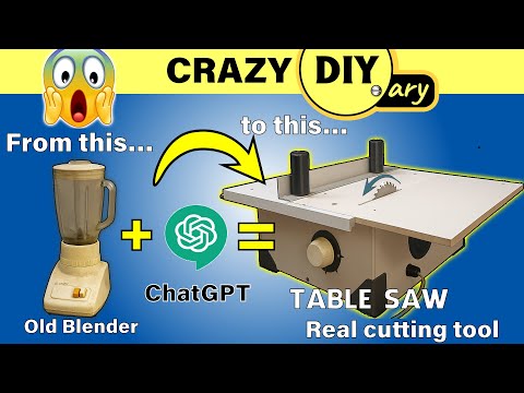 DIY Table Saw Built from an Old Blender (It Works!)