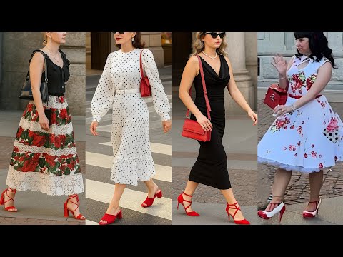 MILAN STREET FASHION TRENDS 2025 🇮🇹 CHICEST SUMMER DRESSES LOOKS | LUXURY ITALIAN SHOPPING VLOG