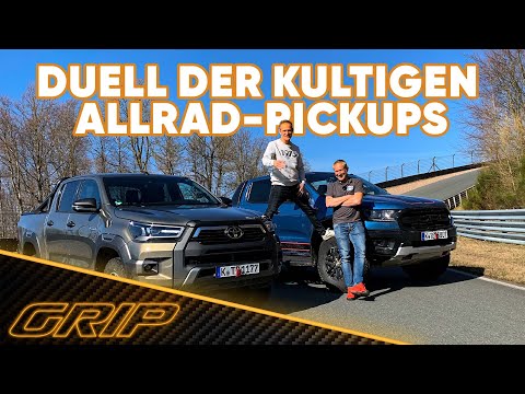 Toyota Hilux Invincible vs. Ford Ranger Raptor Special Edition 🤠 | GRIP