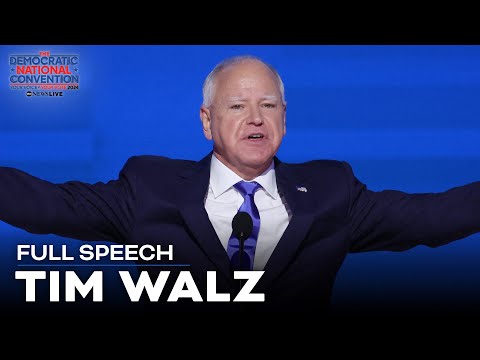 FULL SPEECH: Tim Walz talks background, freedoms under Harris during keynote DNC address