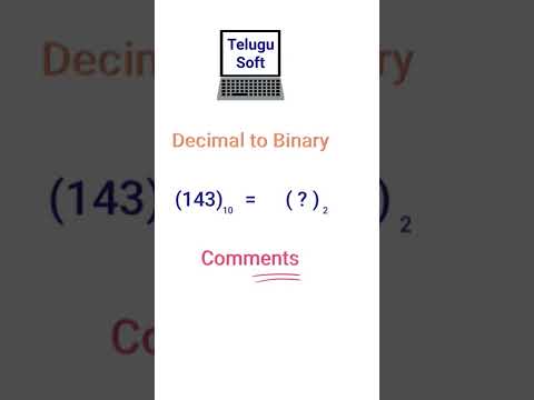 Decimal to Binary #challenge #shorts