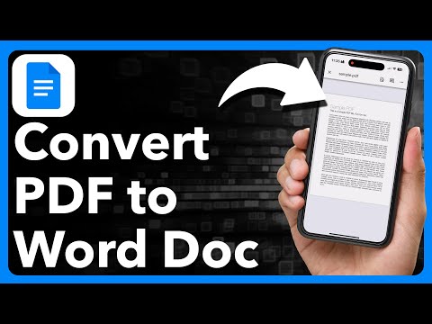 How To Convert PDF To Word Document On iPhone