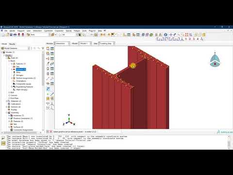 #14 ABAQUS Tutorial: Defining reference points and rigid body constraints