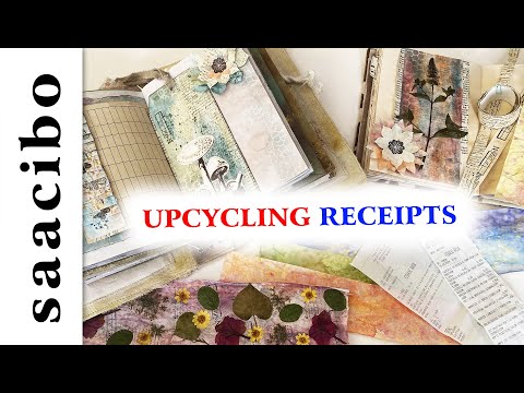 Upcycling Shopping Receipts Into Junk Journal Embellishments
