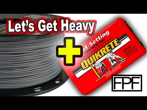 3D Printed PLA and Concrete Counterweight