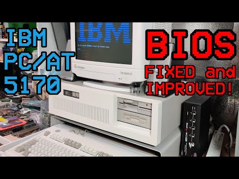 Fixing and improving the IBM PC/AT 5170 BIOS (bonus shorted tantalum fix)