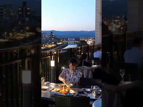 景色も味も忘れられない！絶景ビアガーデンBBQ🍖 京都の老舗焼肉店天壇本店屋上 #ビアガーデン
