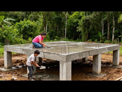 Talented woman and son turn a deserted place into a VILLA in 98 days | By @chucthihong1993