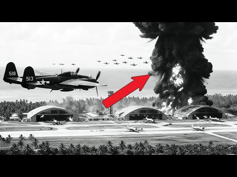 日本机群難以相信竟然有一架P-61戰鬥機在追擊他們──直到80分鐘內4架轟炸機消失無蹤，场面震撼...