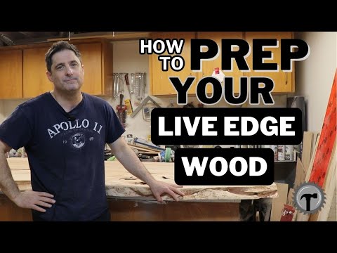 Prepping Your Live Edge wood for Epoxy Resin - Step 1 #diy