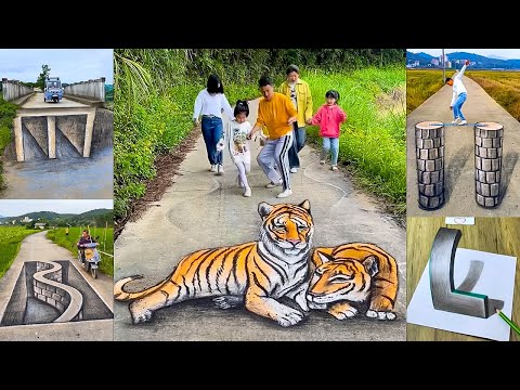 Epic 3D Road Art, Mind Blowing Street Drawing for Fun