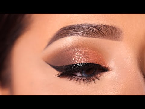 Soft and Simple eye makeup Tutorial with winged eyeliner || Beginner friendly eyeshadow || Shilpa