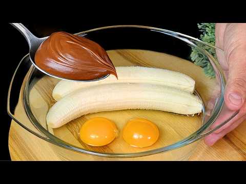 ❗️ Hast du 2 Bananen und Nutella? Das Dessert ohne Backen, über das alle reden!