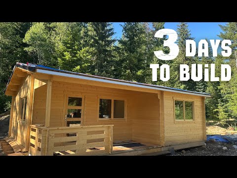 Solo Cabin Build: From Floor to Roof in Just 3 Days