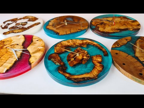 Made some clocks. How to make clocks from wood and epoxy resin