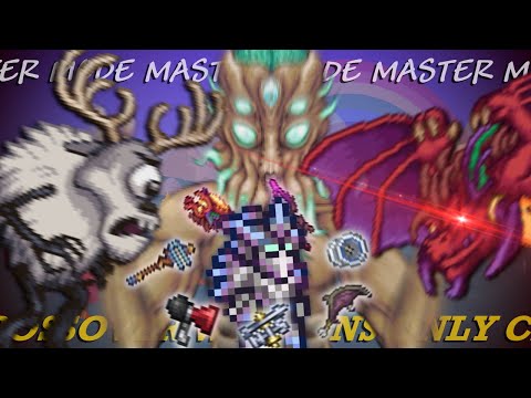 Can You Beat MASTER MODE Terraria With ONLY CROSSOVER WEAPONS?