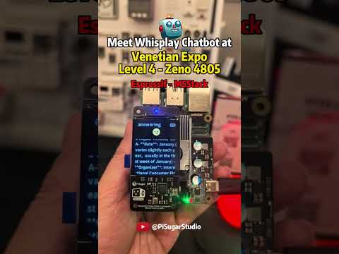 This OFFLINE AI chatbot made it to CES 2026 🤯 #ces2026 #aichatbot #diytech #m5stack #raspberrypi