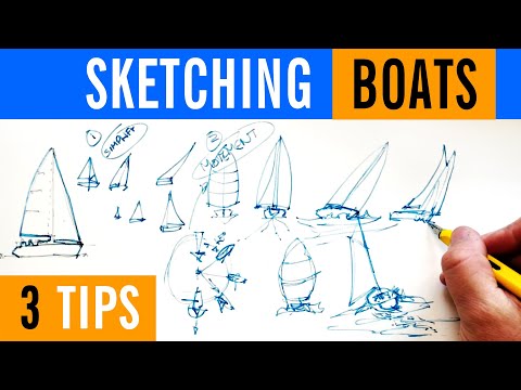 Three Tips for Drawing Sailing Boats - Sketching Made easy!