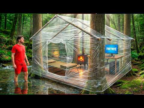 НЕВЕРОЯТНЫЙ ДОМИК В ЛЕСУ ИЗ ПИЩЕВОЙ ПЛЕНКИ