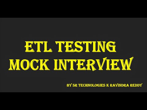 ETL Testing Mock Interview - Tips, Questions, and Best Practices