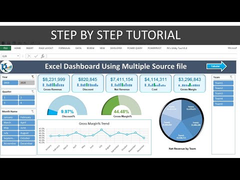 Fully Automated Excel dashboard with multiple source files | No VBA used