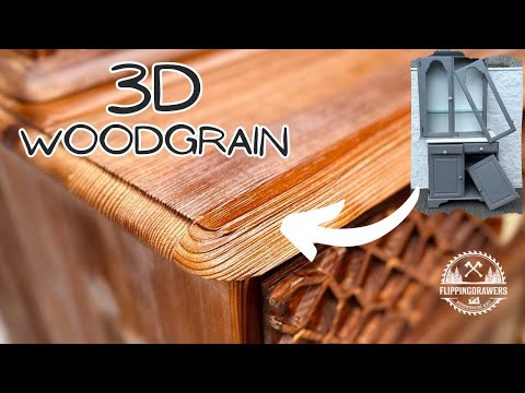 AMAZING dresser restoration with laser cut pattern. xTool P2  CO2 LASER