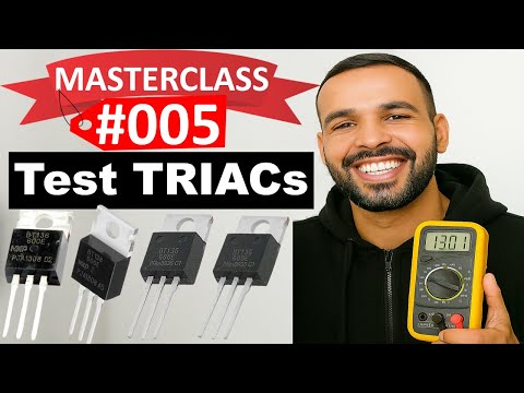 #005 Electronic Components: How to Test TRIACs with Multimeter | BTA12, BTA08 600B