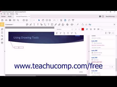 Acrobat Pro DC Tutorial Using Drawing Tools - Adobe Acrobat Pro DC Training Tutorial Course