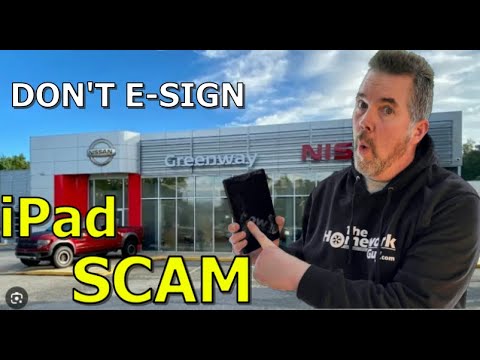 DO NOT SIGN (BIG iPad SCAM at Car Dealers) - Kevin Hunter The Homework Guy