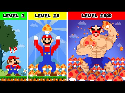 What If Mario Odyssey but Every Super 1-UP Mushrooms Makes Mario BIGGER | ADN MARIO GAME