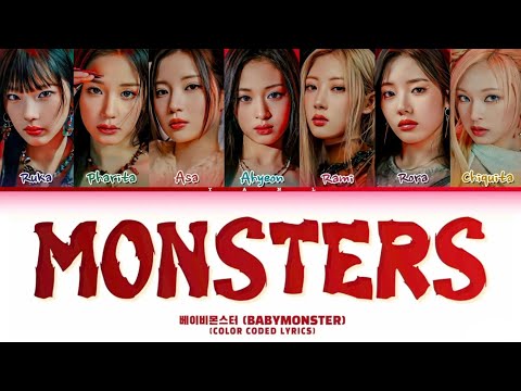 BABYMONSTER- MONSTERS ( Full Song )|| (Color Coded Lyrics )