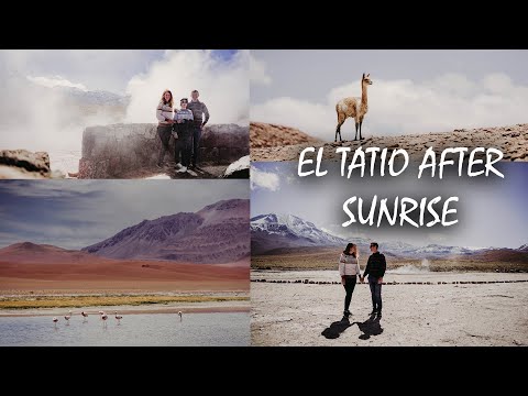 Stunning El TATIO geyser field AFTER sunrise / San Pedro de Atacama, Chile