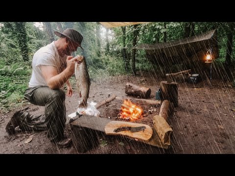 The Worst Storm I Have Ever Camped In  - Heavy Rain Camping